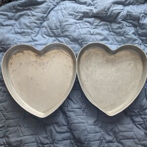 Silver Heart-Shaped Bakeware for Special Occasions
